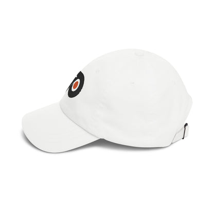 Philadelphia Hockey Dad Cap — Embroidered, Black & Orange
