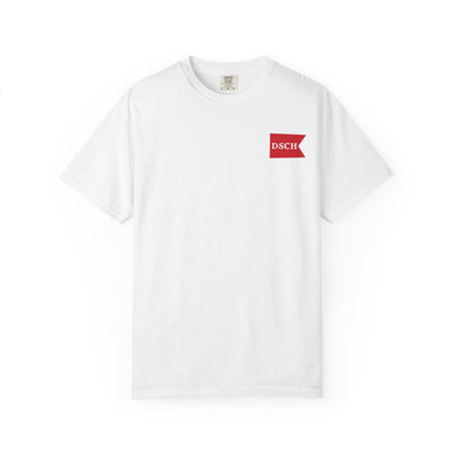 Coffee Shop T-Shirt — "Dog Square Coffee House" Logo Tee (Kennebunkport, ME)