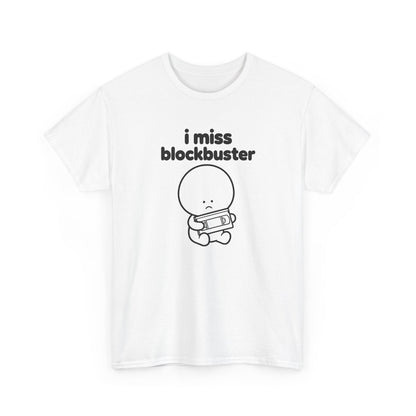 i miss blockbuster tee - White