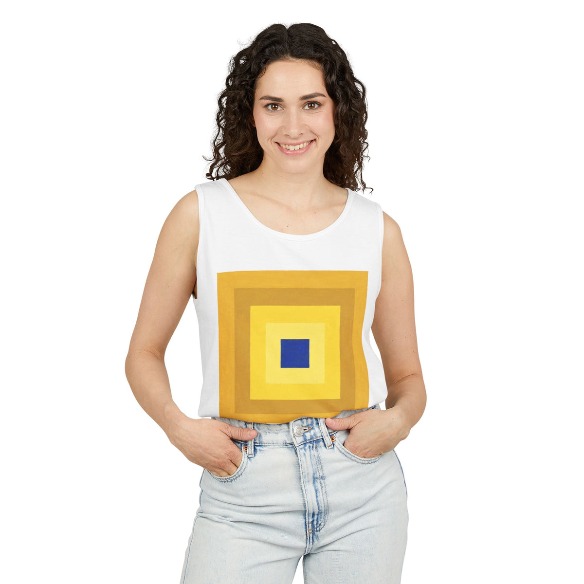 plate 019 tank - White by onlycolor