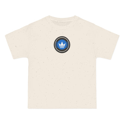 Charlotte Soccer Heavyweight Tee — Natural, Black, Aqua & White