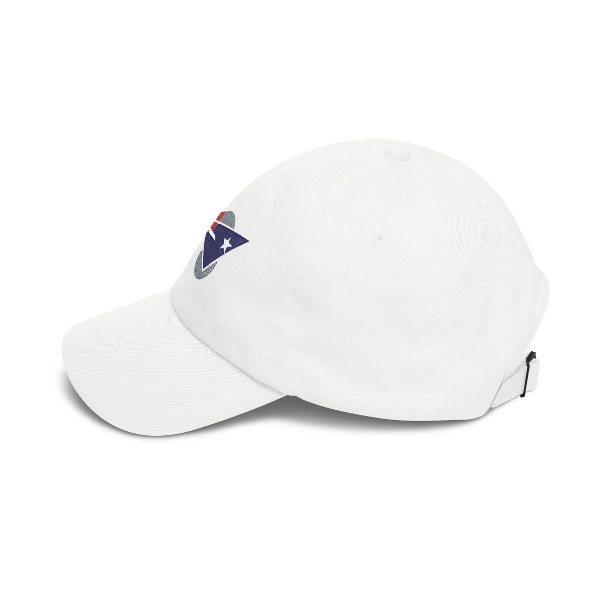 New England Football Dad Cap — Embroidered, Navy, Grey & Red
