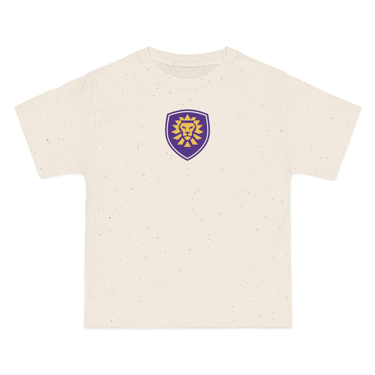 Orlando Soccer Heavyweight Tee — Natural, Purple & Gold