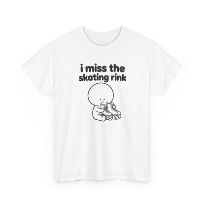 i miss the skating rink tee - White