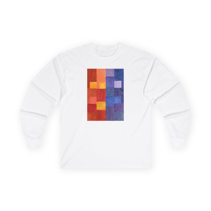 plate 083 long sleeve tee - White