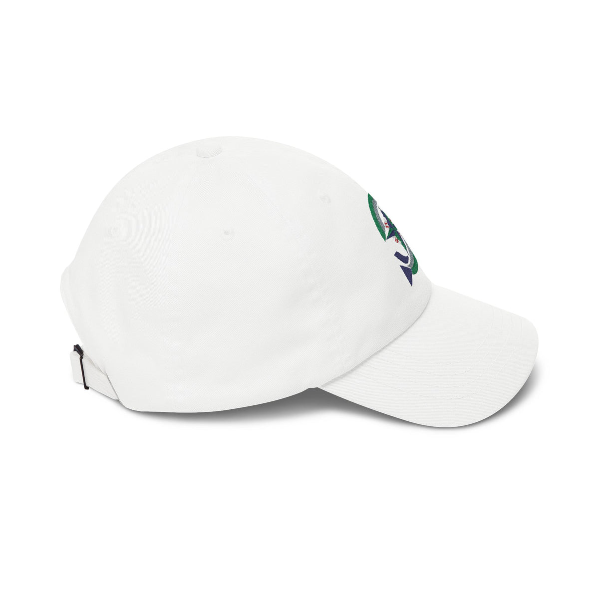 Seattle Baseball Dad Cap — Embroidered, Kelly Green, Navy & Grey