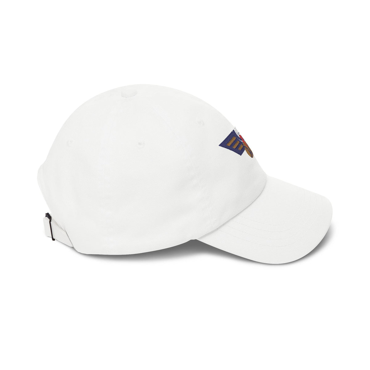New Orleans Basketball Dad Cap — Embroidered, Navy, Old Gold & White
