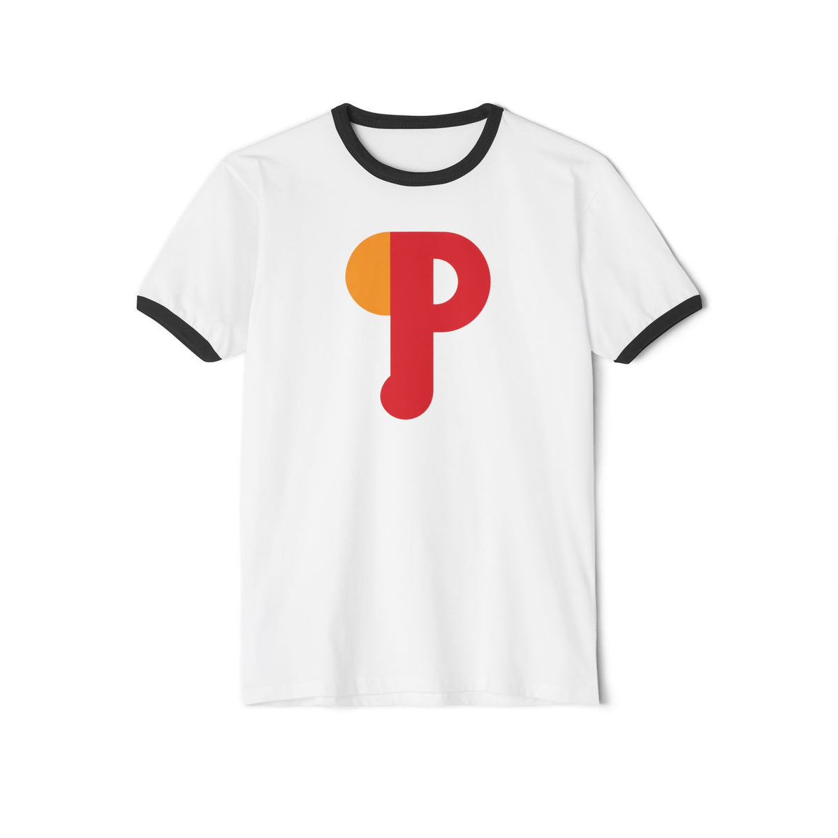 Philadelphia Baseball Ringer Tee — Red & Powder Blue