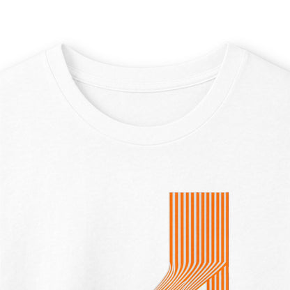 plate 376 long sleeve tee - White