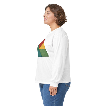 plate 326 long sleeve tee - White