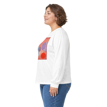 plate 067 long sleeve tee - White