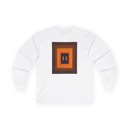 plate 006 long sleeve tee - White