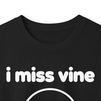 i miss vine long sleeve tee - Black