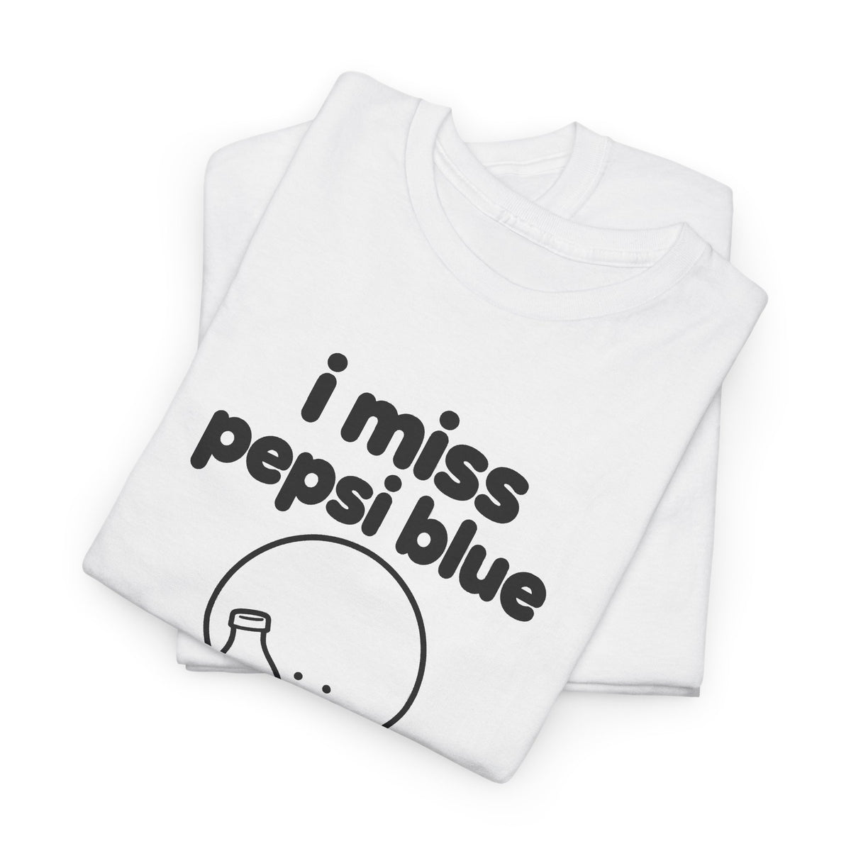 i miss pepsi blue tee - White