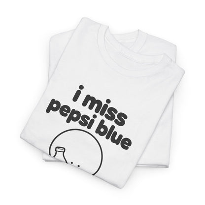 i miss pepsi blue tee - White