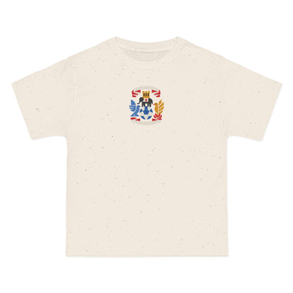 Coventry Soccer Heavyweight Tee — Natural, White, Royal & Red
