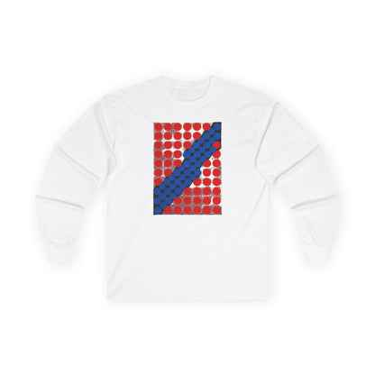 plate 380 long sleeve tee - White