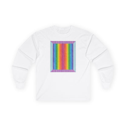 plate 284 long sleeve tee - White