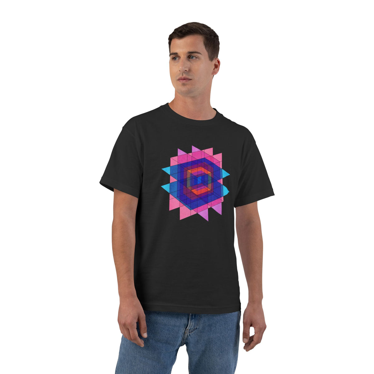 plate 367 beefy tee - Black by onlycolor