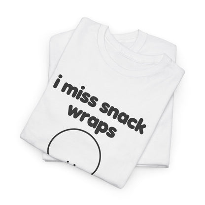 i miss snack wraps tee - White