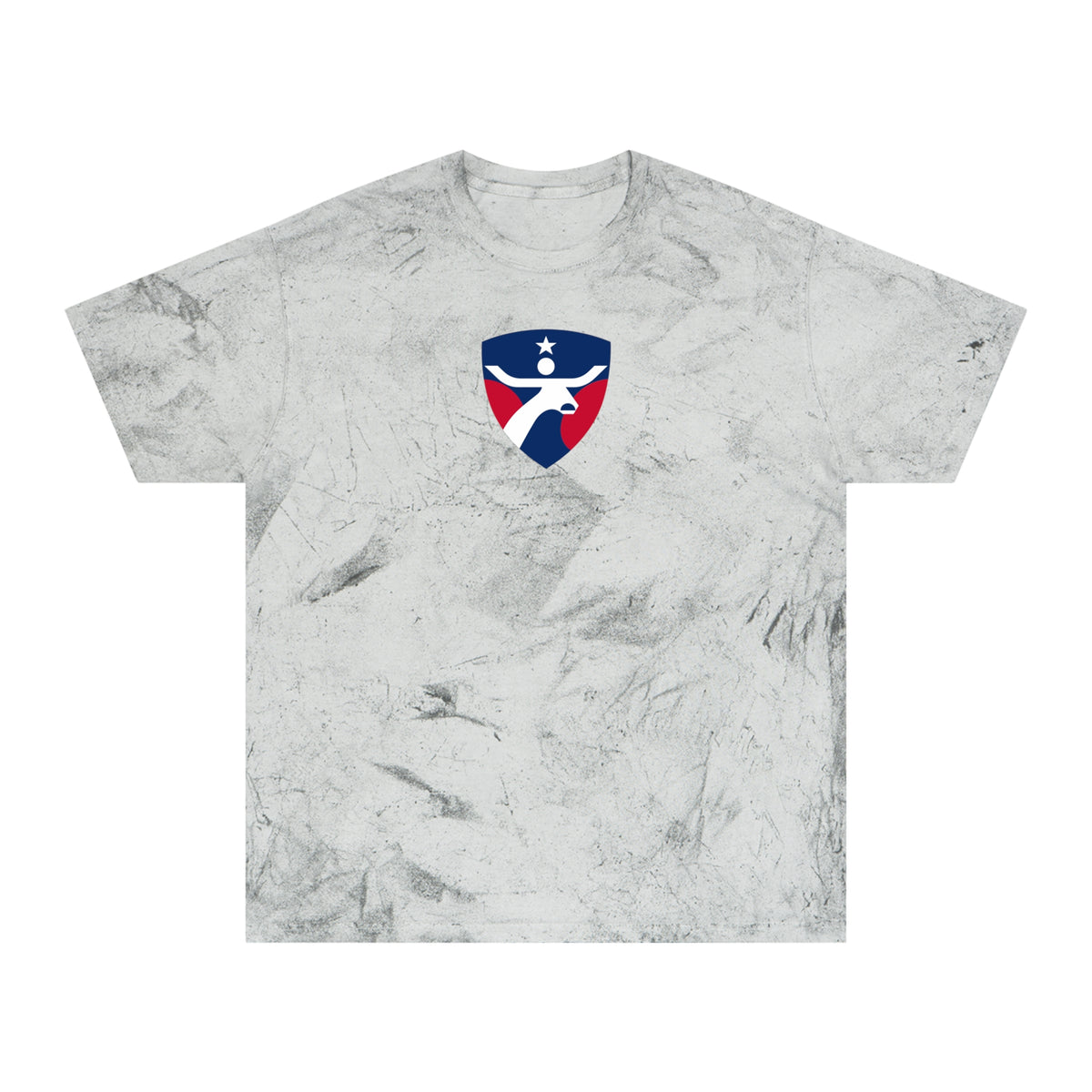 Dallas Soccer Tie-Dye Tee — Smoke, Navy, White & Crimson