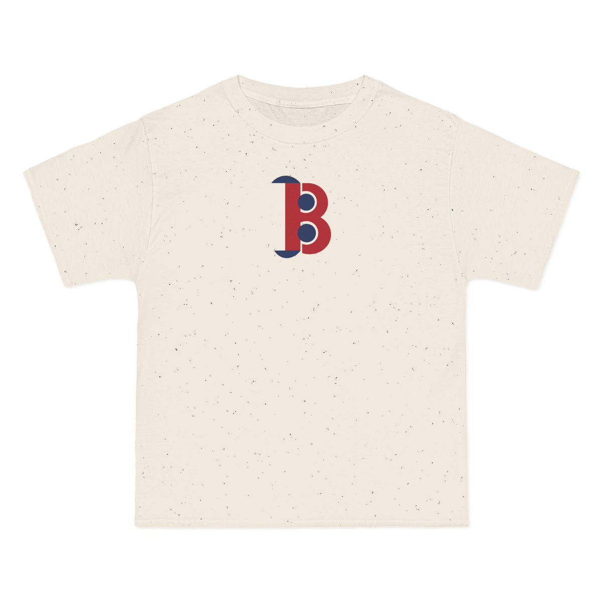 Boston Baseball Heavyweight Tee — Natural, Red & Navy