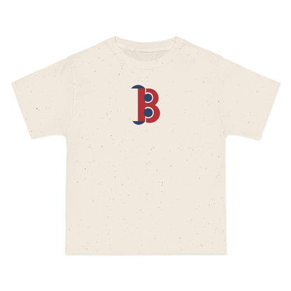 Boston Baseball Heavyweight Tee — Natural, Red & Navy