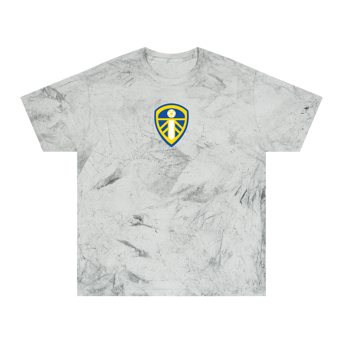 Leeds Soccer Tie-Dye Tee — Smoke, Royal, Gold & White