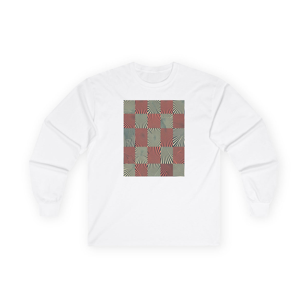 plate 363 long sleeve tee - White by onlycolor