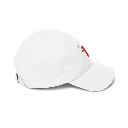 Chicago Basketball Dad Cap — Embroidered, Red, White & Black