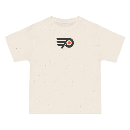 Philadelphia Hockey Heavyweight Tee — Natural, Black & Orange