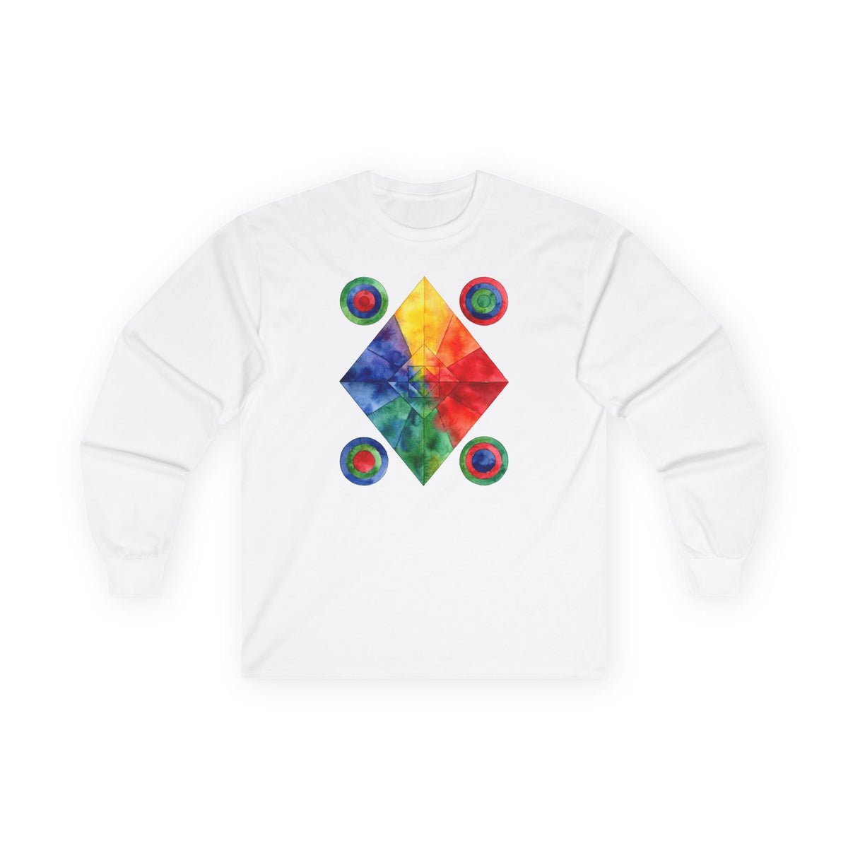 plate 215 long sleeve tee - White
