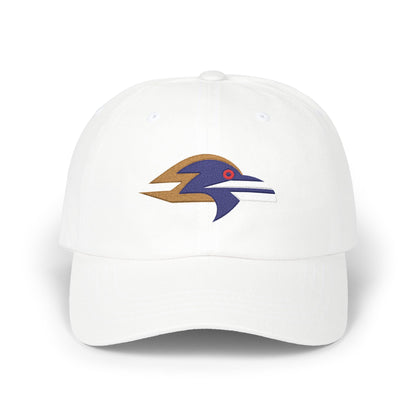Baltimore Football Dad Cap — Embroidered, Navy, Old Gold & White
