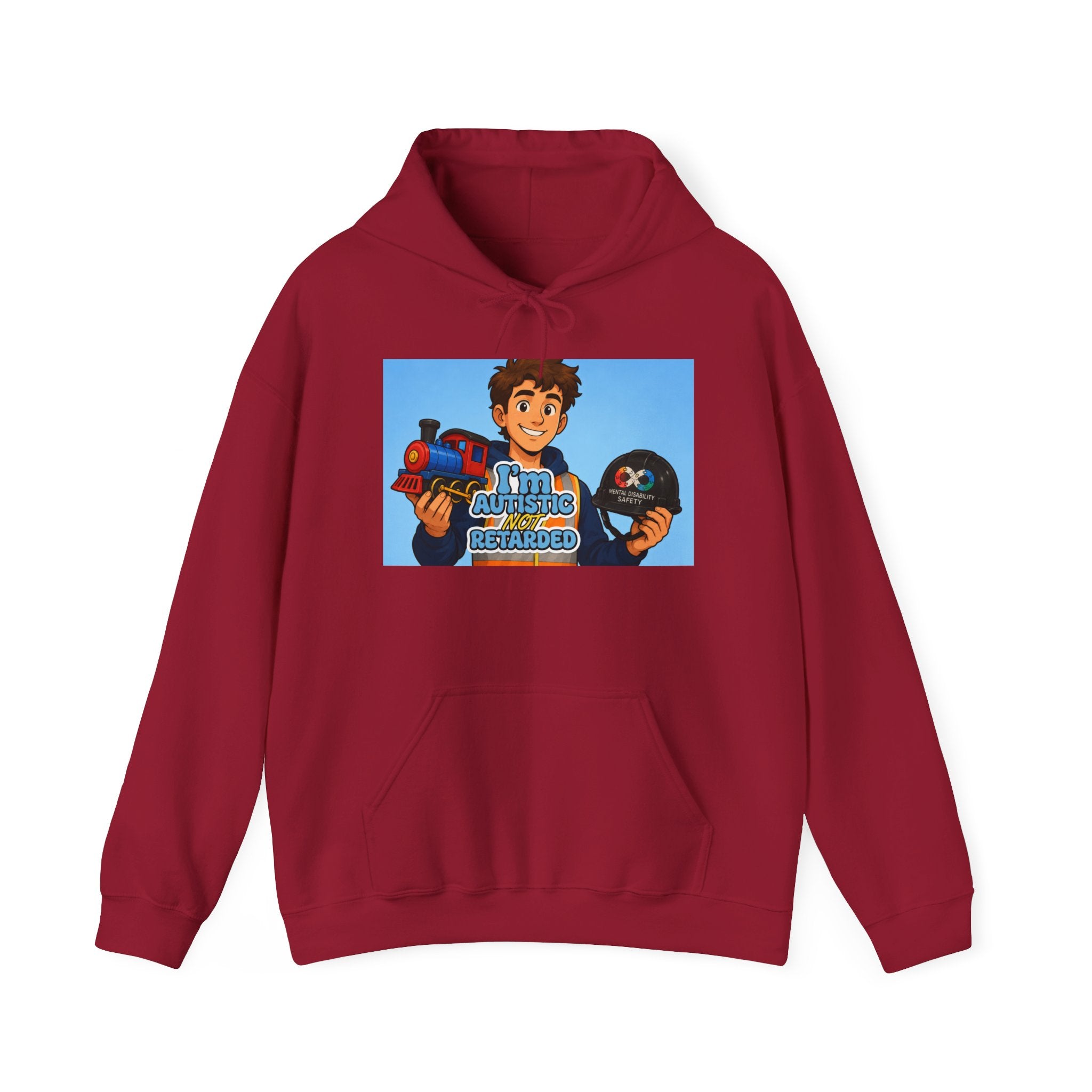 Unisex Heavy autism Joke Hoodie
