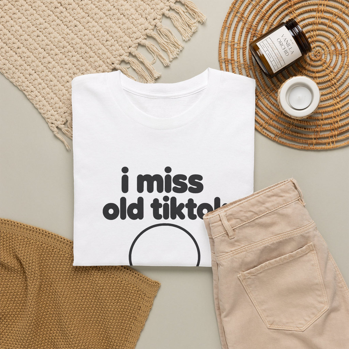 i miss old tiktok tee - White