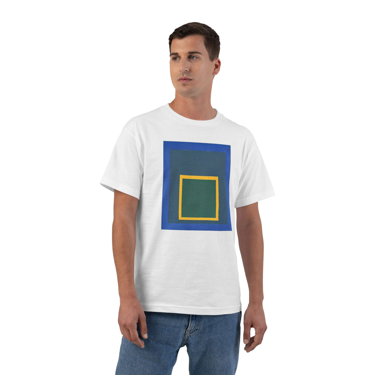 plate 017 beefy tee - White by onlycolor