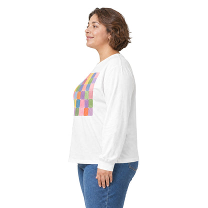 plate 366 long sleeve tee - White