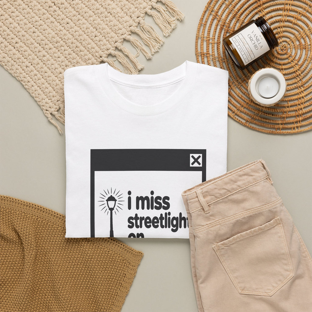i miss streetlights on error tee - White by lonelyboi