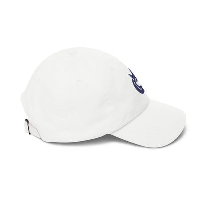 Vancouver Hockey Dad Cap — Embroidered, Navy & White