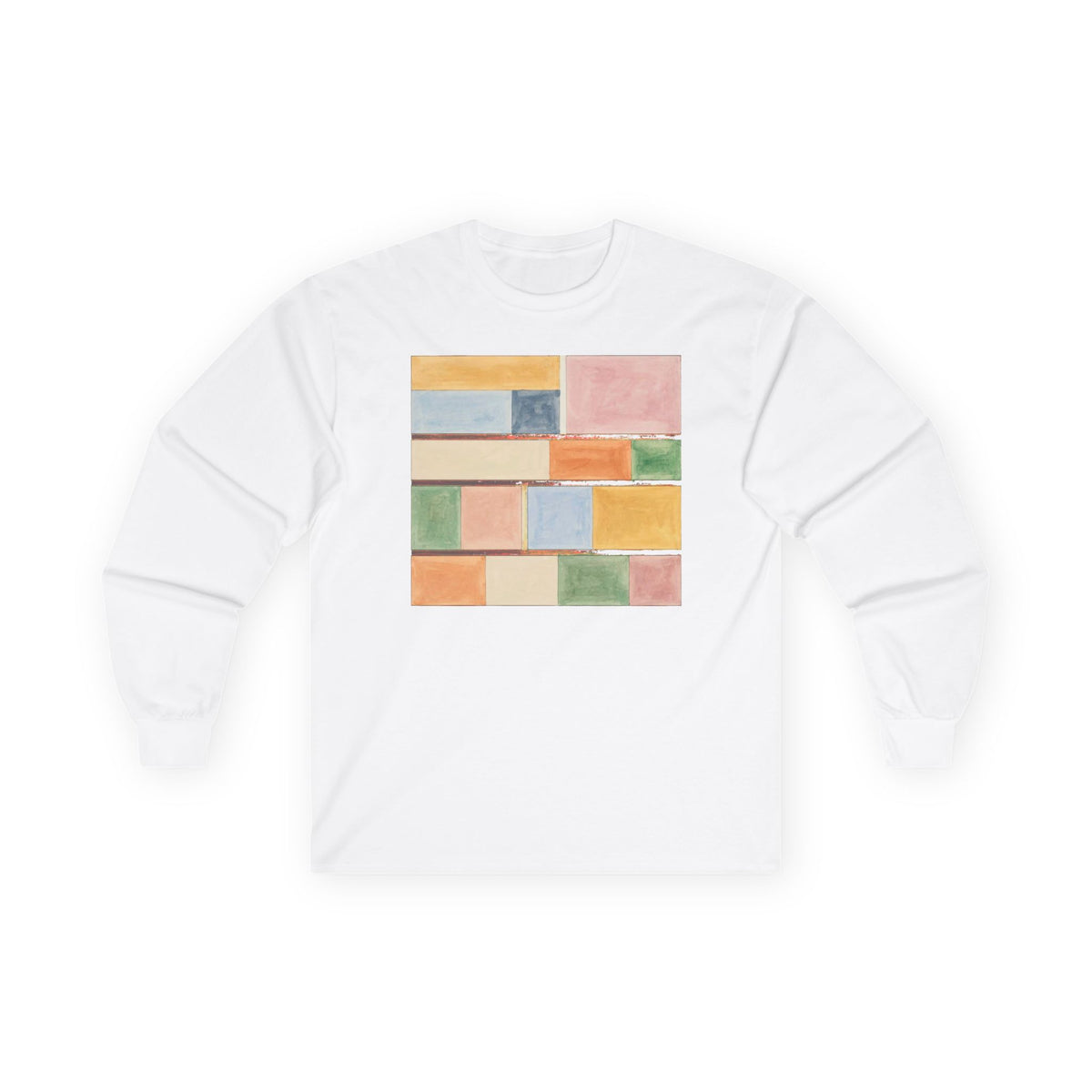 plate 130 long sleeve tee - White