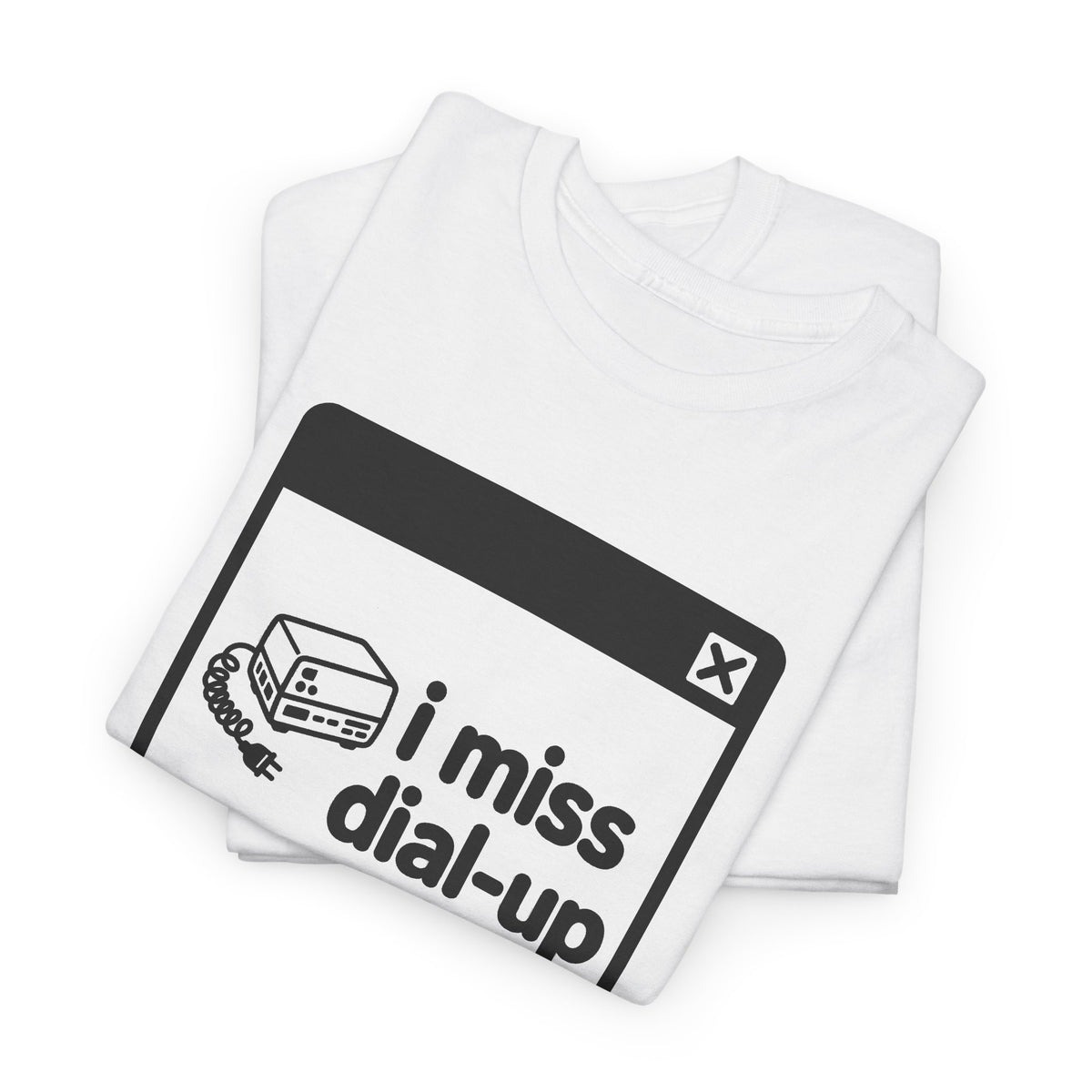 i miss dial-up error tee - White by lonelyboi