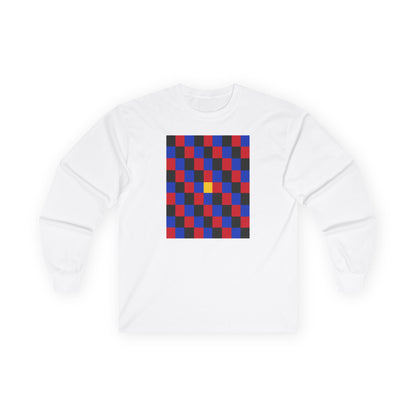 plate 417 long sleeve tee - White