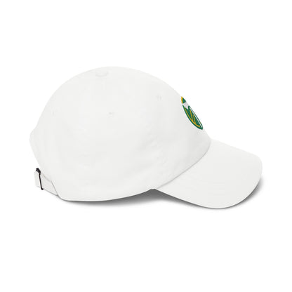 Portland Soccer Dad Cap — Embroidered, Kelly Green, White & Gold