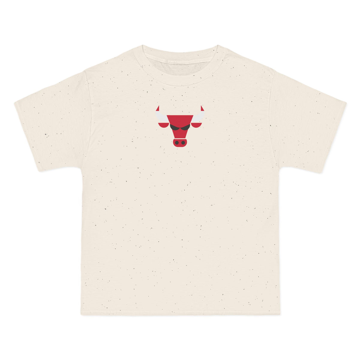 Chicago Basketball Heavyweight Tee — Natural, Red, White & Black