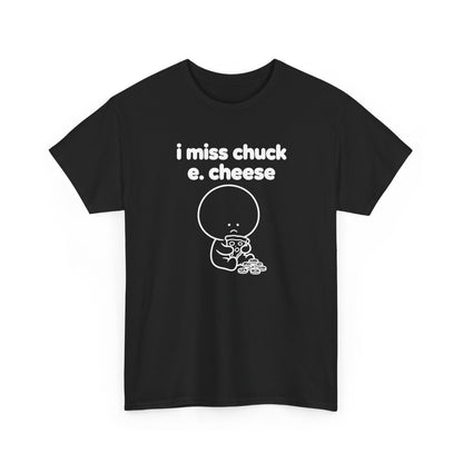 i miss chuck e. cheese tee - Black