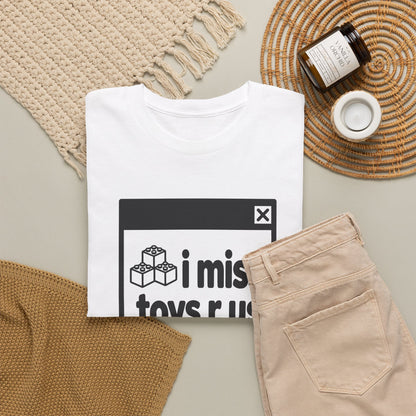 i miss toys r us error tee - White