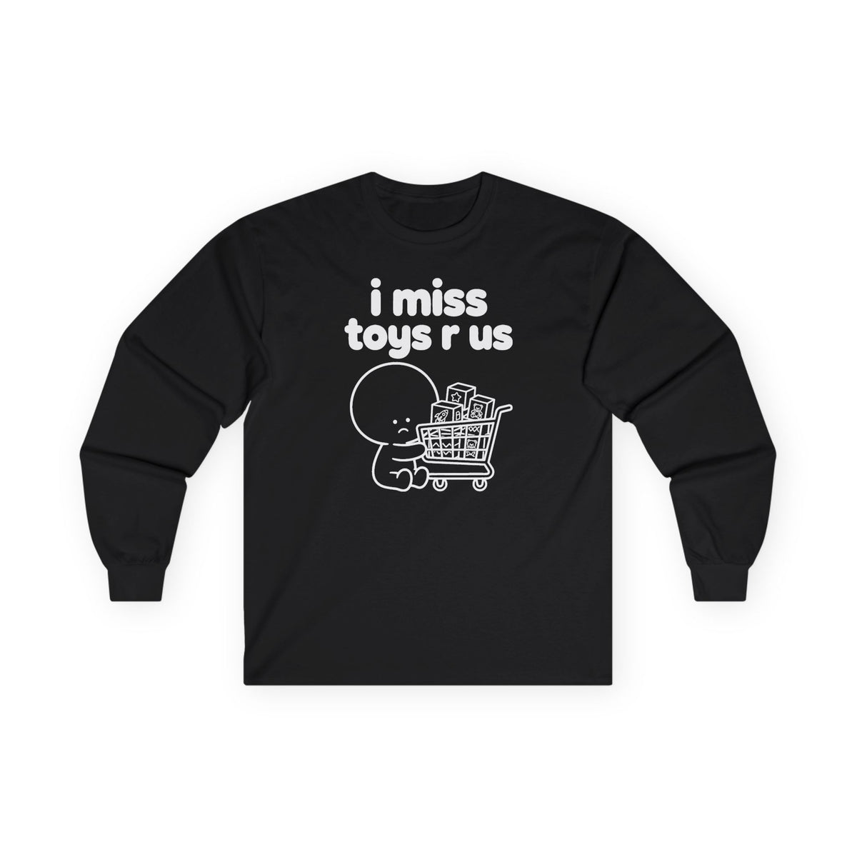 i miss toys r us long sleeve tee - Black by lonelyboi