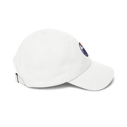 Edmonton Hockey Dad Cap — Embroidered, Navy & Orange