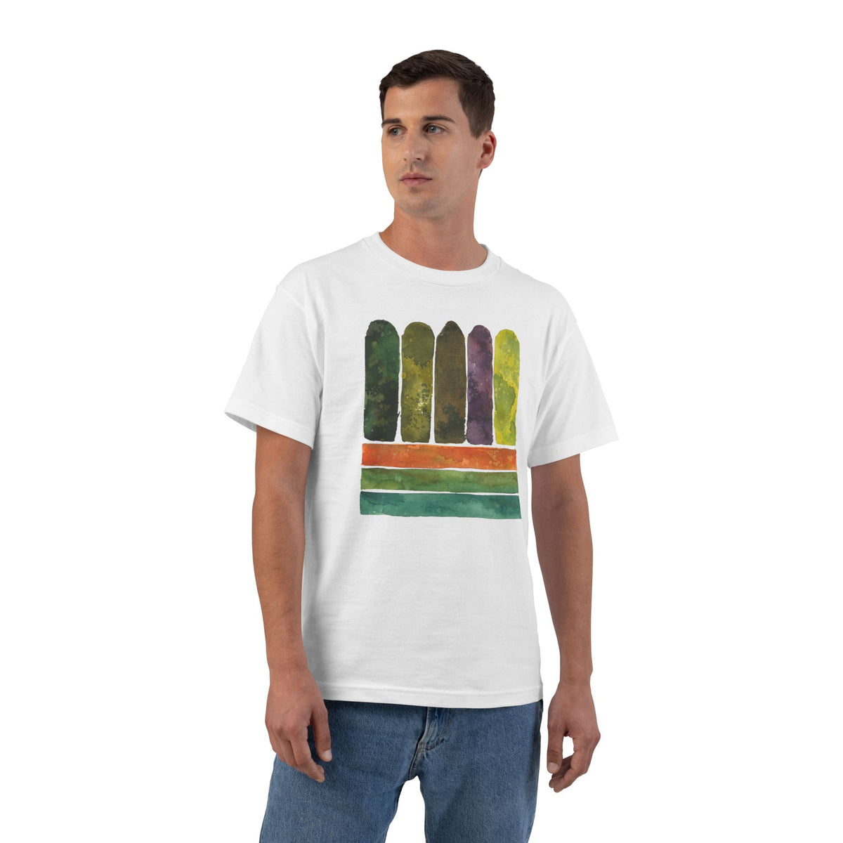 plate 063 beefy tee - White