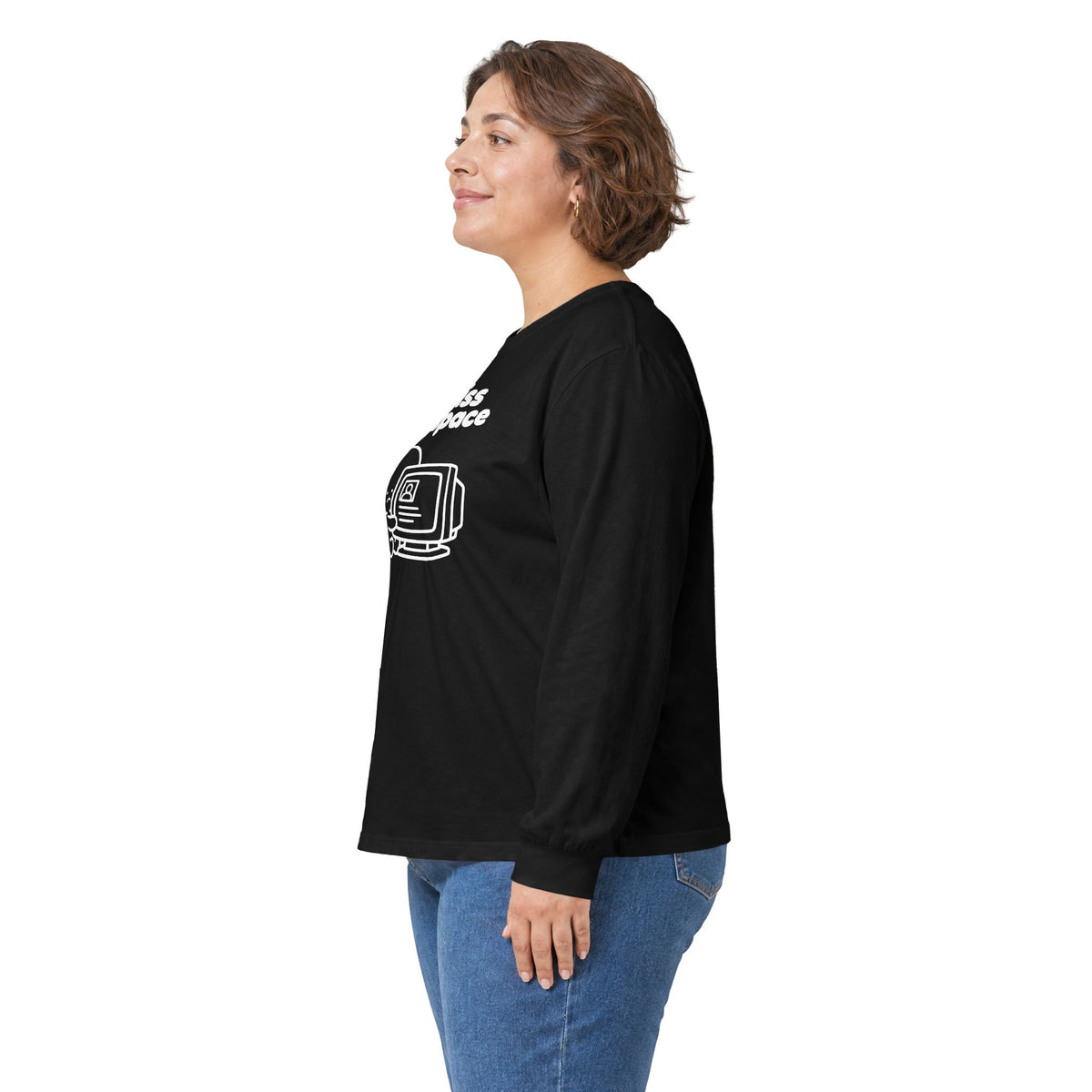 i miss myspace long sleeve tee - Black